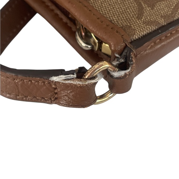 Coach Brown Signature Crossbody Bag with Adjustable Strap - Picture 14 of 16